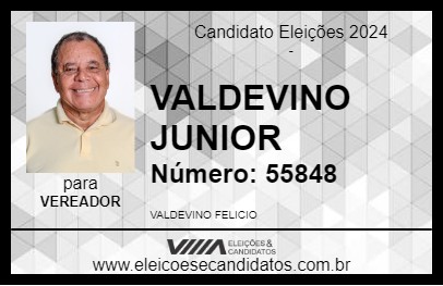 Candidato VALDEVINO JUNIOR 2024 - BATATAIS - Eleições