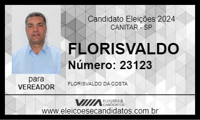 Candidato FLORISVALDO 2024 - CANITAR - Eleições