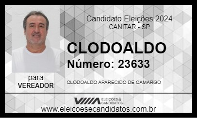 Candidato CLODOALDO 2024 - CANITAR - Eleições