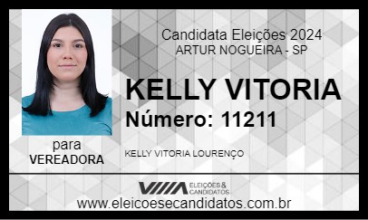 Candidato KELLY VITORIA 2024 - ARTUR NOGUEIRA - Eleições