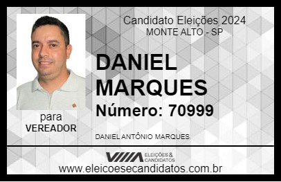 Candidato DANIEL MARQUES 2024 - MONTE ALTO - Eleições