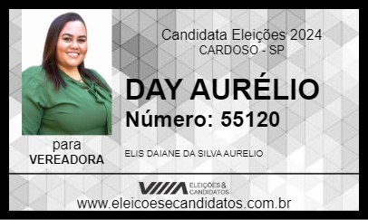 Candidato DAY AURÉLIO 2024 - CARDOSO - Eleições