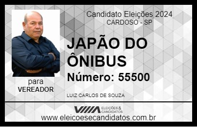 Candidato JAPÃO 2024 - CARDOSO - Eleições