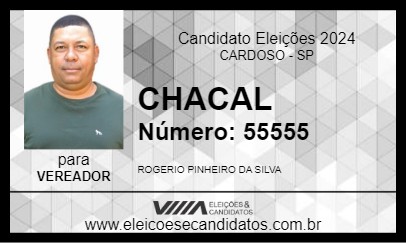 Candidato CHACAL 2024 - CARDOSO - Eleições