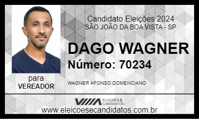 Candidato DAGO WAGNER 2024 - SÃO JOÃO DA BOA VISTA - Eleições