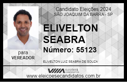 Candidato ELIVELTON SEABRA 2024 - SÃO JOAQUIM DA BARRA - Eleições