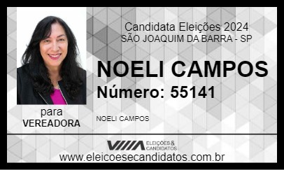 Candidato NOELI CAMPOS 2024 - SÃO JOAQUIM DA BARRA - Eleições