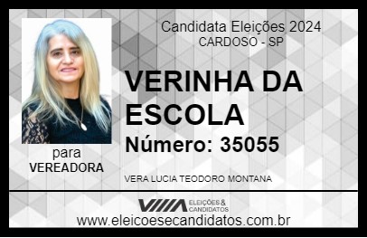 Candidato TIA VERINHA 2024 - CARDOSO - Eleições