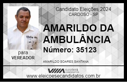 Candidato AMARILDO 2024 - CARDOSO - Eleições