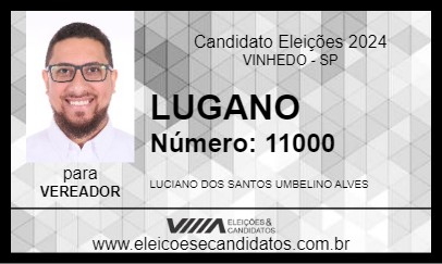 Candidato LUGANO 2024 - VINHEDO - Eleições