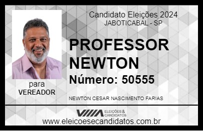 Candidato PROFESSOR NEWTON 2024 - JABOTICABAL - Eleições