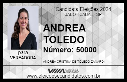 Candidato ANDREA TOLEDO 2024 - JABOTICABAL - Eleições