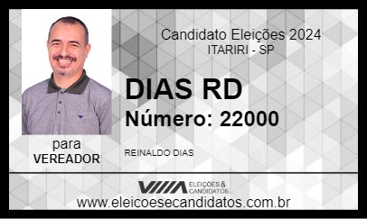 Candidato DIAS RD 2024 - ITARIRI - Eleições