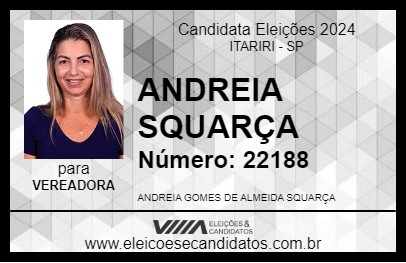 Candidato ANDREIA SQUARÇA 2024 - ITARIRI - Eleições