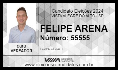 Candidato FELIPE ARENA 2024 - VISTA ALEGRE DO ALTO - Eleições