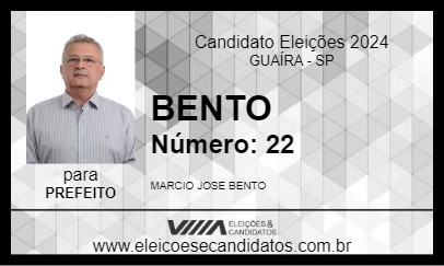 Candidato BENTO 2024 - GUAÍRA - Eleições