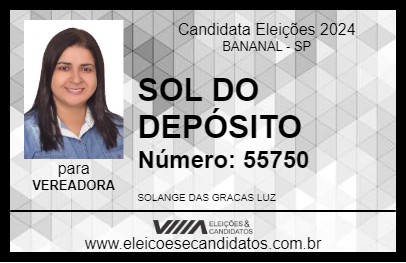 Candidato SOL DO DEPÓSITO 2024 - BANANAL - Eleições