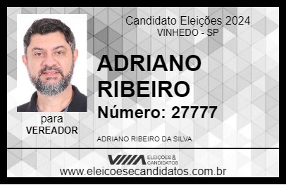 Candidato ADRIANO RIBEIRO 2024 - VINHEDO - Eleições