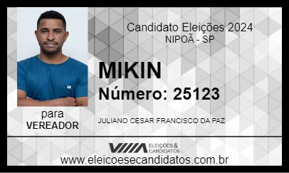 Candidato MIKIN 2024 - NIPOÃ - Eleições