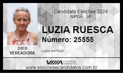 Candidato LUZIA RUESCA 2024 - NIPOÃ - Eleições