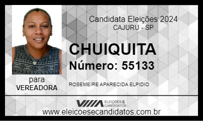 Candidato CHIQUITA 2024 - CAJURU - Eleições