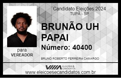 Candidato BRUNÃO UH PAPAI 2024 - TUPÃ - Eleições