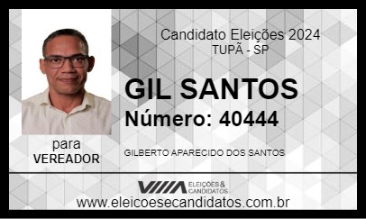 Candidato GIL SANTOS 2024 - TUPÃ - Eleições