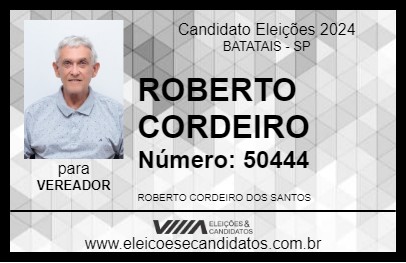 Candidato ROBERTO CORDEIRO 2024 - BATATAIS - Eleições