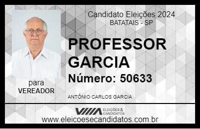 Candidato PROFESSOR GARCIA 2024 - BATATAIS - Eleições