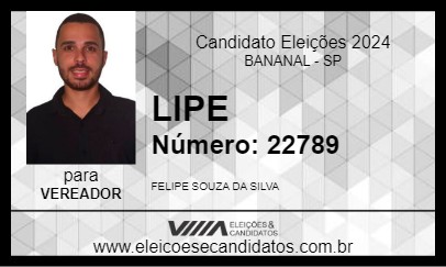 Candidato LIPE 2024 - BANANAL - Eleições