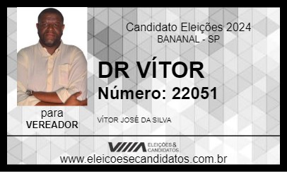 Candidato DR VÍTOR 2024 - BANANAL - Eleições