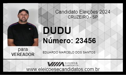 Candidato DUDU 2024 - CRUZEIRO - Eleições