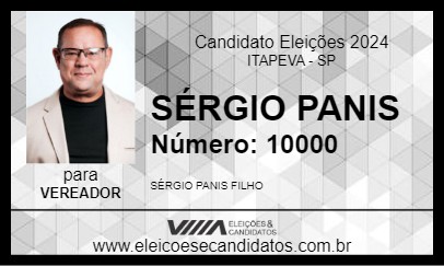 Candidato SÉRGIO PANIS 2024 - ITAPEVA - Eleições