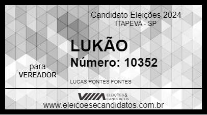 Candidato LUKÃO 2024 - ITAPEVA - Eleições