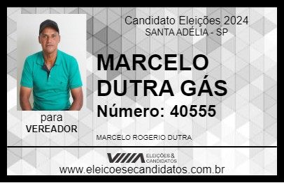 Candidato MARCELO DUTRA GÁS 2024 - SANTA ADÉLIA - Eleições