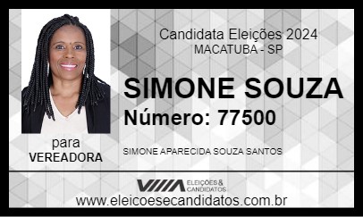 Candidato SIMONE SOUZA 2024 - MACATUBA - Eleições