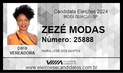 Candidato ZEZÉ MODAS 2024 - MOGI GUAÇU - Eleições