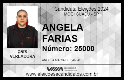 Candidato ANGELA FARIAS 2024 - MOGI GUAÇU - Eleições