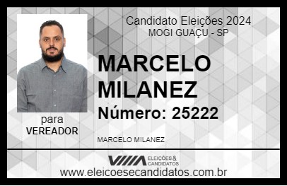 Candidato MARCELO MILANEZ 2024 - MOGI GUAÇU - Eleições