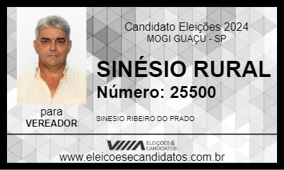 Candidato SINÉSIO RURAL 2024 - MOGI GUAÇU - Eleições