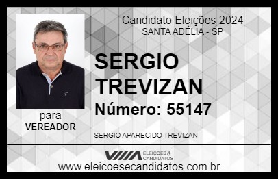 Candidato SERGIO TREVIZAN 2024 - SANTA ADÉLIA - Eleições