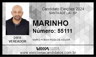 Candidato MARINHO 2024 - SANTA ADÉLIA - Eleições