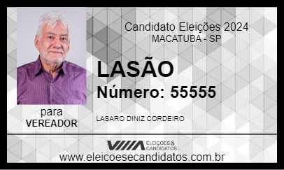 Candidato LASÃO 2024 - MACATUBA - Eleições