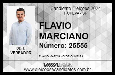 Candidato FLAVIO MARCIANO 2024 - ITUPEVA - Eleições