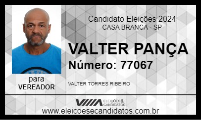 Candidato VALTER PANÇA 2024 - CASA BRANCA - Eleições