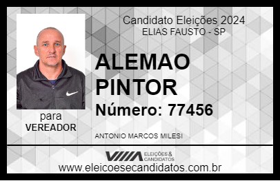 Candidato ALEMAO PINTOR 2024 - ELIAS FAUSTO - Eleições