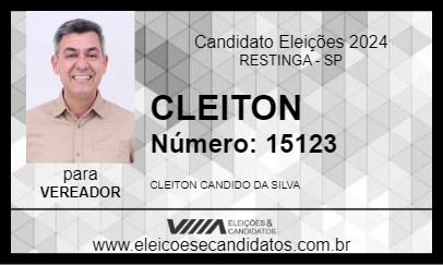 Candidato CLEITON 2024 - RESTINGA - Eleições