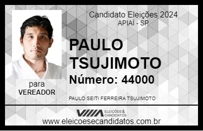 Candidato PAULO TSUJIMOTO 2024 - APIAÍ - Eleições