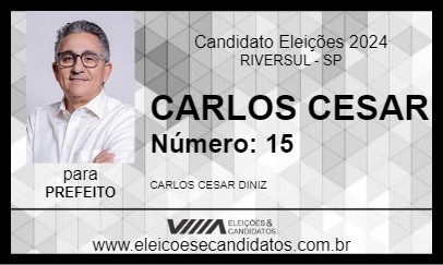 Candidato CARLOS CESAR 2024 - RIVERSUL - Eleições