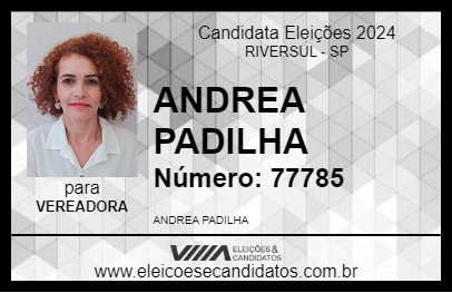 Candidato ANDREA PADILHA 2024 - RIVERSUL - Eleições